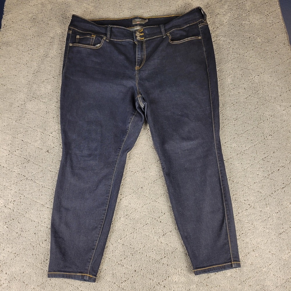 Torrid Jeans Womens 24S Blue Jegging High Rise Super Soft Dark Wash‎ Slimming